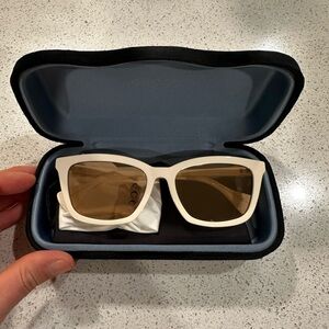 New Gucci Ivory Sunglasses